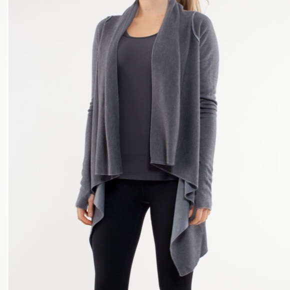 Lululemon Reflection Wrap Reversible Heathered Blurred Grey / Coal - Picture 3 of 15